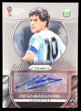 ディエゴ マラドーナ 直筆 サイン 入り 18年 Panini Prizm カード 写真通り 角完璧 Fifa ワールドカップ アルゼンチン １０番 シードスターズ スポーツ アウトドア