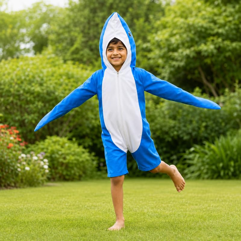 Image of Animal Costume for Kids | Plush Fancy Dress Costume for Boys & Girls |School Fancy Dress, Annual Day, Jungle Theme, Role Play, Halloween & Birthday Party