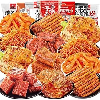 Wei Long Latiao snack gift package,A variety of spicy strips,spicy big gluten,spicy and spicy casual snacks,Delicious Chinese Snacks,convenience food 1050g 80 Small packets