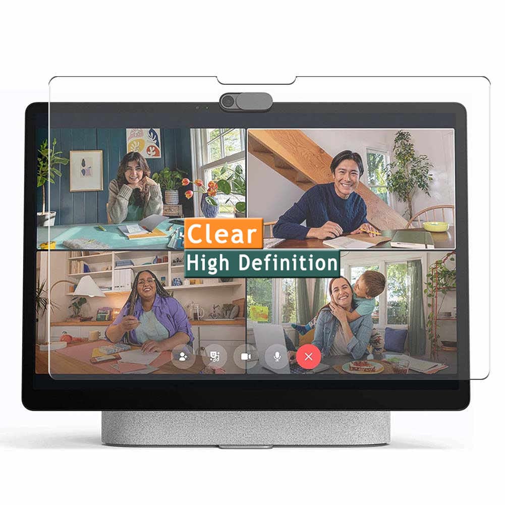 Vaxson 3-Pack Screen Protector, compatible with Facebook Portal Plus Smart Video Calling 14 14", TPU Guard Film Protectors Sticker [NOT Tempered Glass]