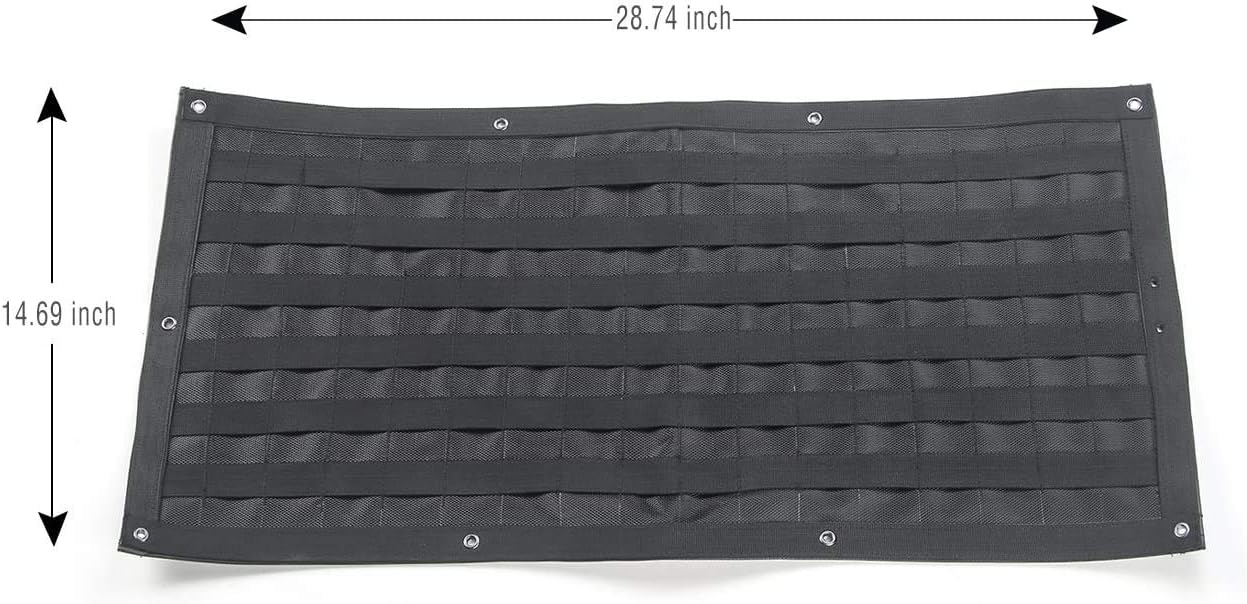 Voodonala for Jeep Tailgate Tool Kit Storage Bag Organizer Racks for 2007-2018 Jeep Wrangler JK JKU 2018-2025+ JL JLU 4xe, Canvas, 3PCS