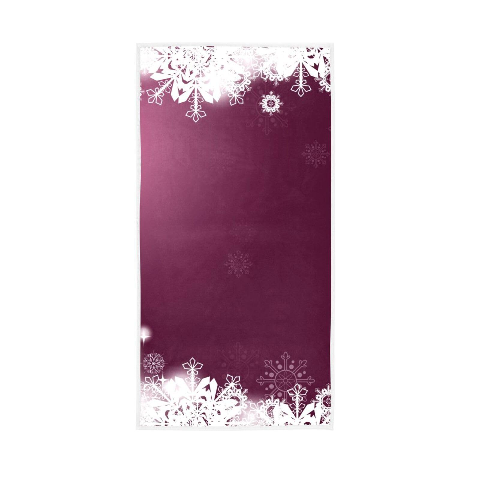 HUYGD Red Christmas Hand Towels for Kitchen, 15 x 30 Inches Spa Facial Towels, Decorative Bathroom Hand Towels Esthetician Towels for Facials