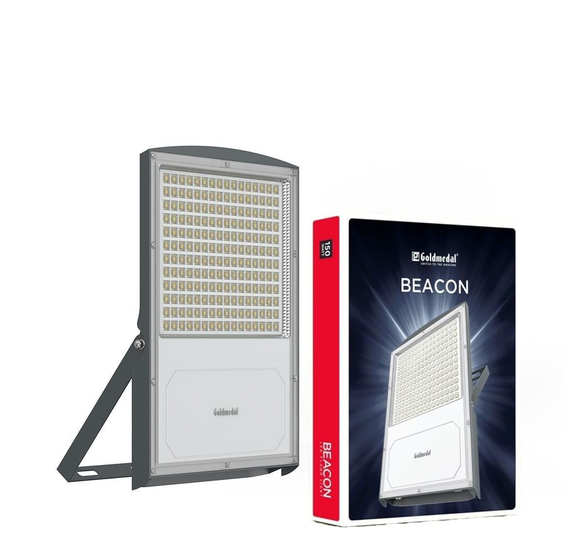 Goldmedal Beacon 150W Outdoor IP66 Waterproof LED Flood Light | Halogen Light for Garage,Parking,Shop | Aluminium PDC Housing | Energy Efficient | Cool Daylight (6500K)-picture-22