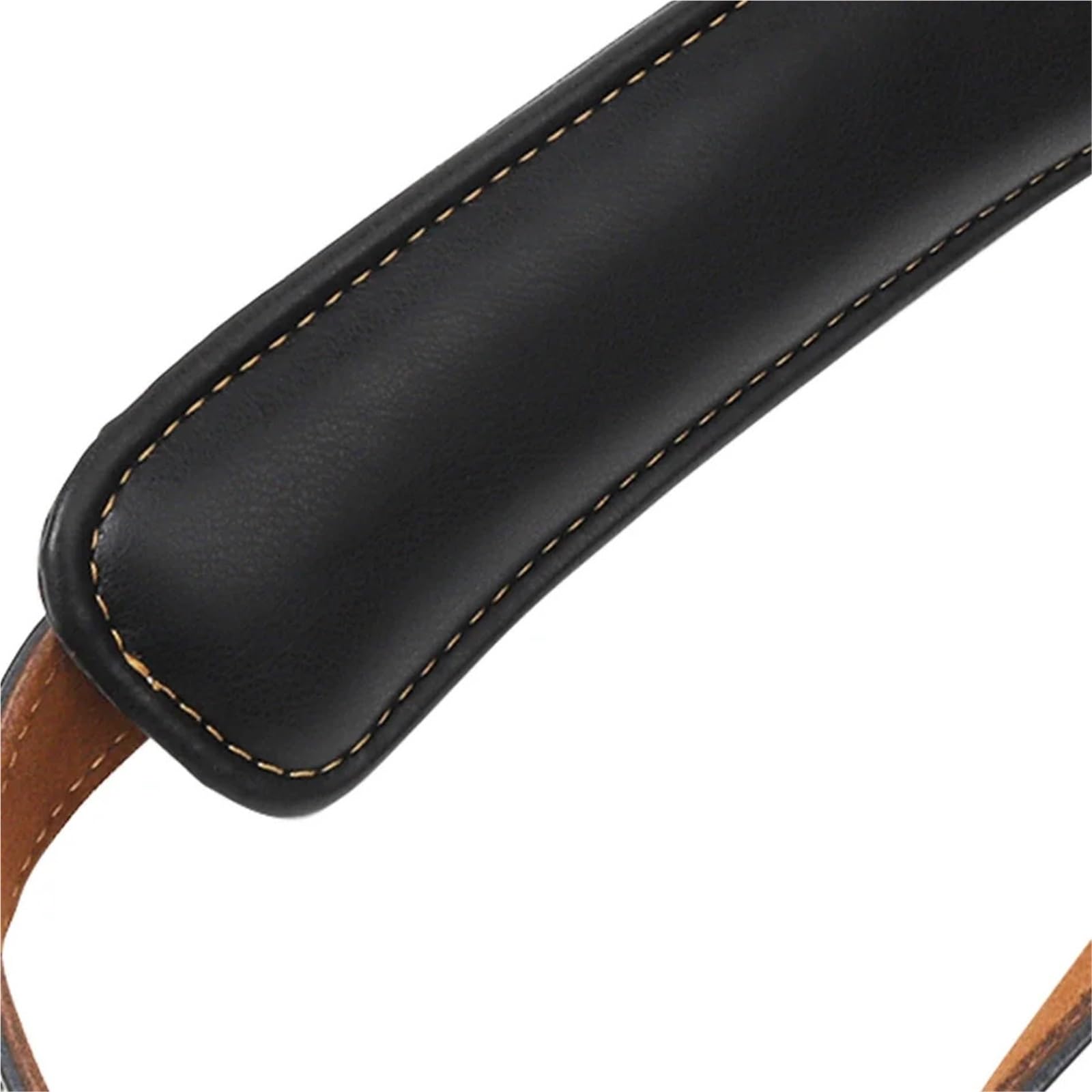Correa de guitarra acolchada cuero suave y ajustable, gruesa, for eléctrica, acústica bajo Para Guitarras Bajas