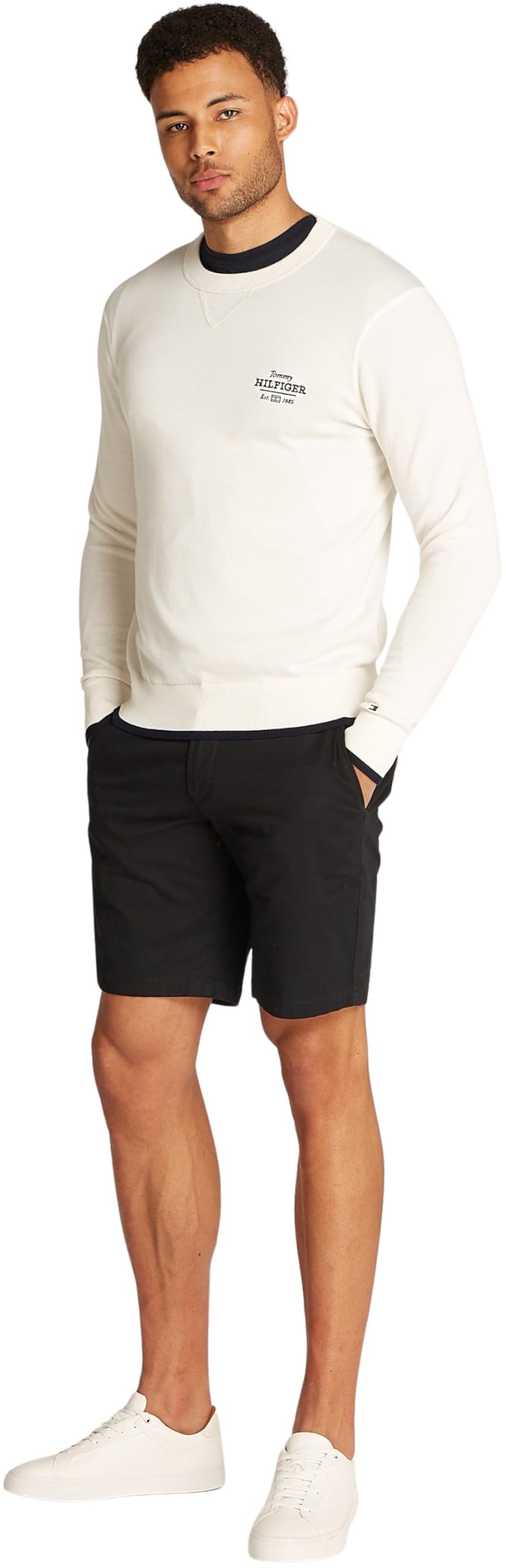 Tommy Hilfiger Jersey Hombre Graphic Cotton con Cuello Redondo