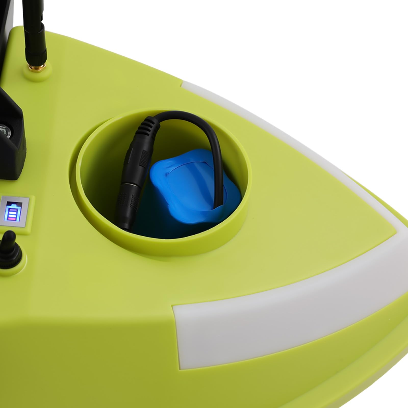 Angelköder Boot 600M RC Futterboot Fernsteuerung Fischköder Boot 3 Köderboxen LED Navigationslicht Ferngesteuertes GPS Futterboot Angelköderboot für Nachtangeln Karpfenangeln