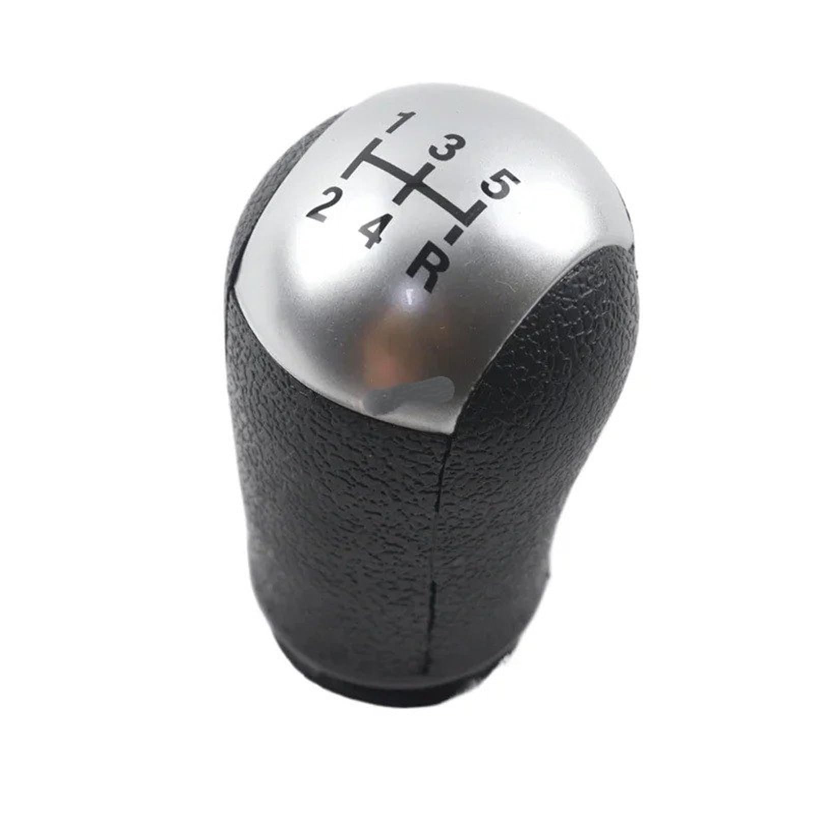 WBDMSZJQRT Shift Lever Knob for for Focus C-Max 5 6 Speed Manual Gear Shift Knob Gear Stick Head Shifter Lever Handle(Silver Black)