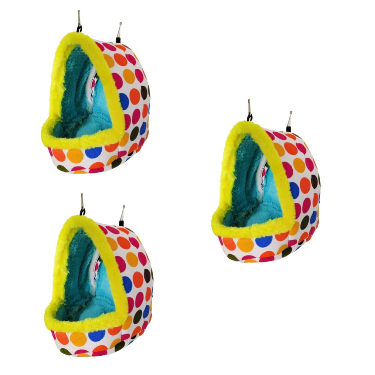 3piezas Nido De Pájaros Calido y Acogedor para Periquitos Cacatúas y Otras Aves Cama De Peluche Creativa para Invierno