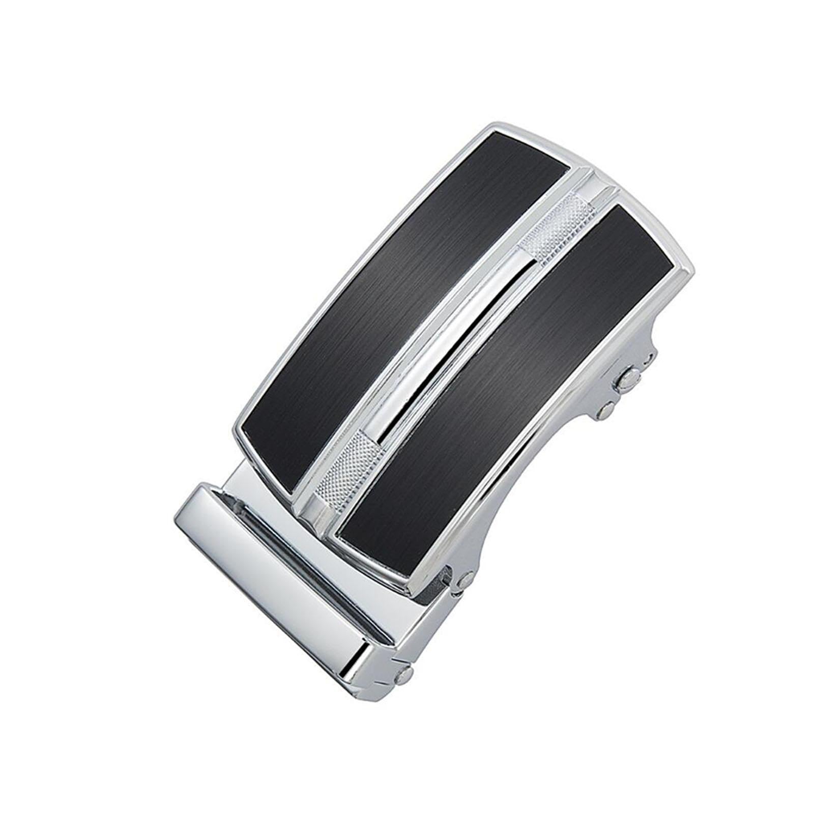 Ratchet Belt Buckle Click Buckle for Pants Apparel Accessories Business Suit Style B-image-4