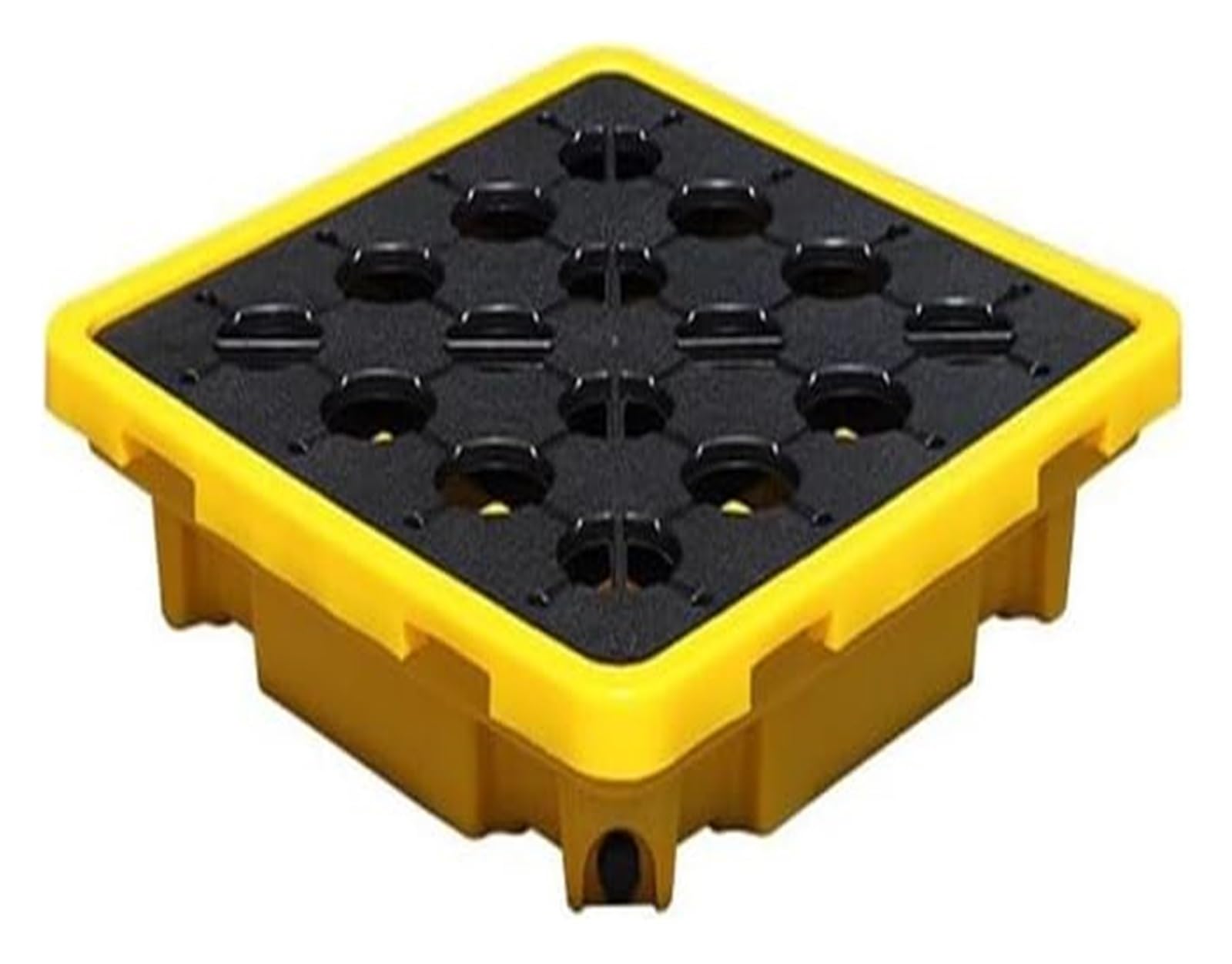 QUSYZD Modular Spill Containment Platform for Industrial Oil Drums and Laboratory Use,Yellow-66 * 66 * 15cm