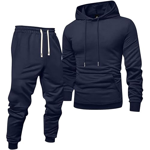 Track Suits For Men 2 Piece Hoodies With Sweatpants Sets Casual Running Jogging Sport Comfort Suit Sets