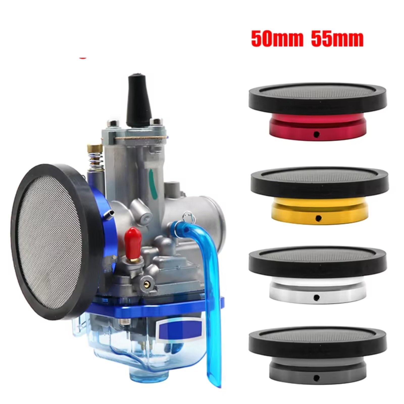 Amazon | バイク エアクリーナー 50/55mm キャブレター ドーナツ