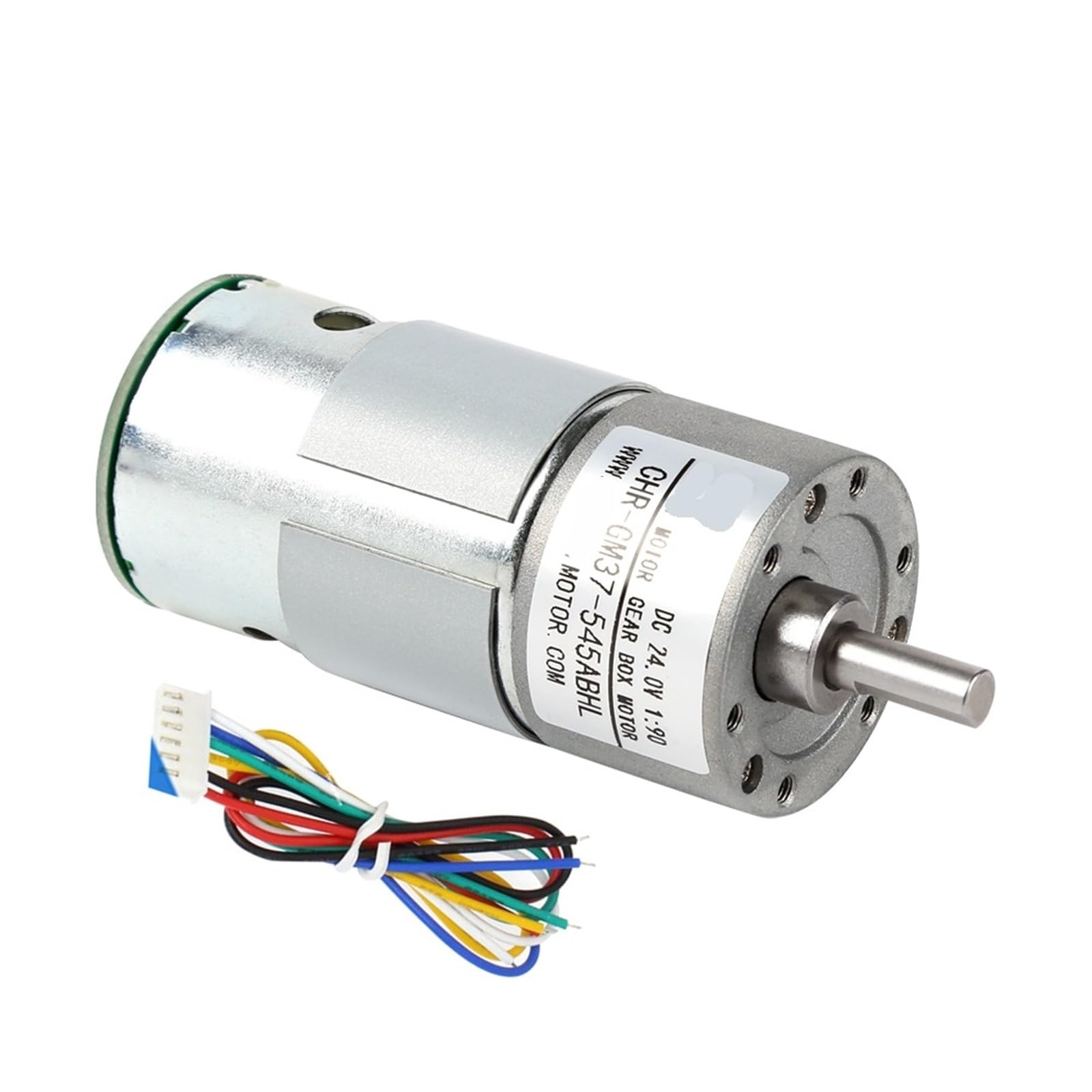 Moteur à engrenages 12V GM37-545 avec encodeur Hall et support de montage