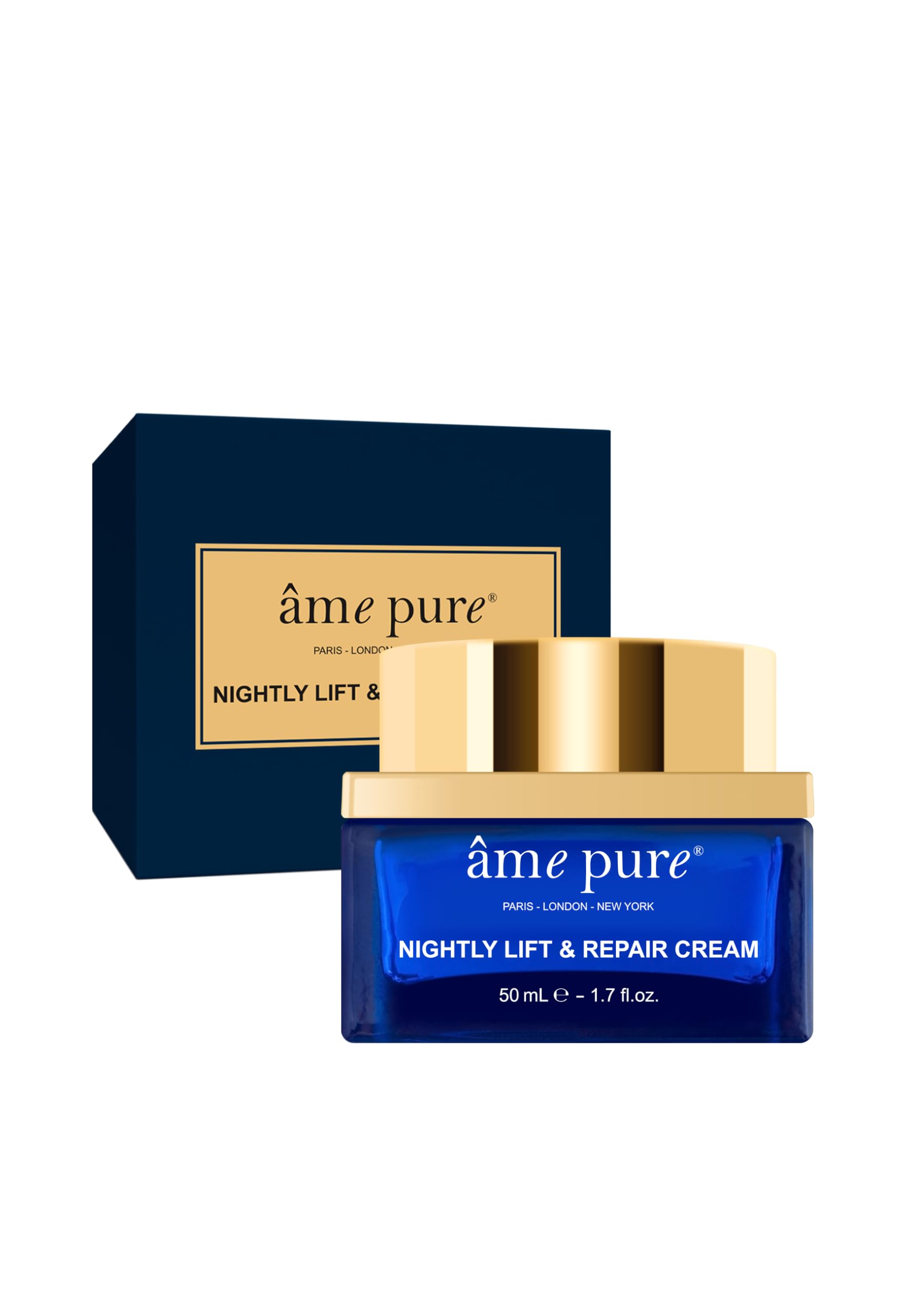 Ame Pure Nightly Lift And Repair Cream, Blue, 50 ml (Pack of 1) - Image 2