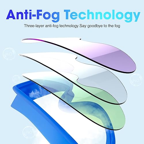 Miniatura 4 de MAMBAOUT Gafas de natación para niños de 6 a 12 años, paquete de 2 gafas sin marco para nadar, antiempañamiento, impermeables, niños y niñas