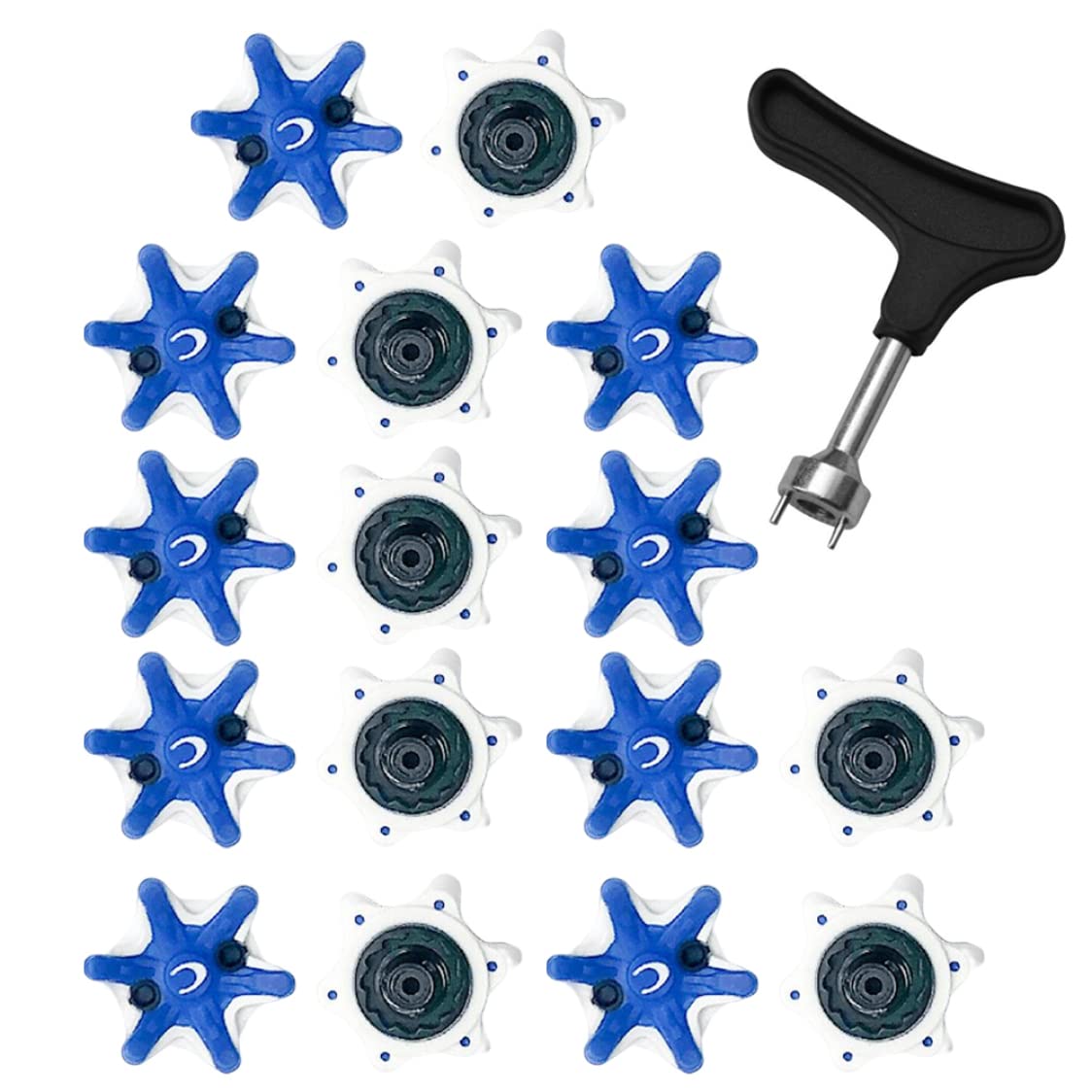 Jorzer Golf Spikes Replacements Golf Shoe Spikes Shoe Studs for Accessories Blue, Sports