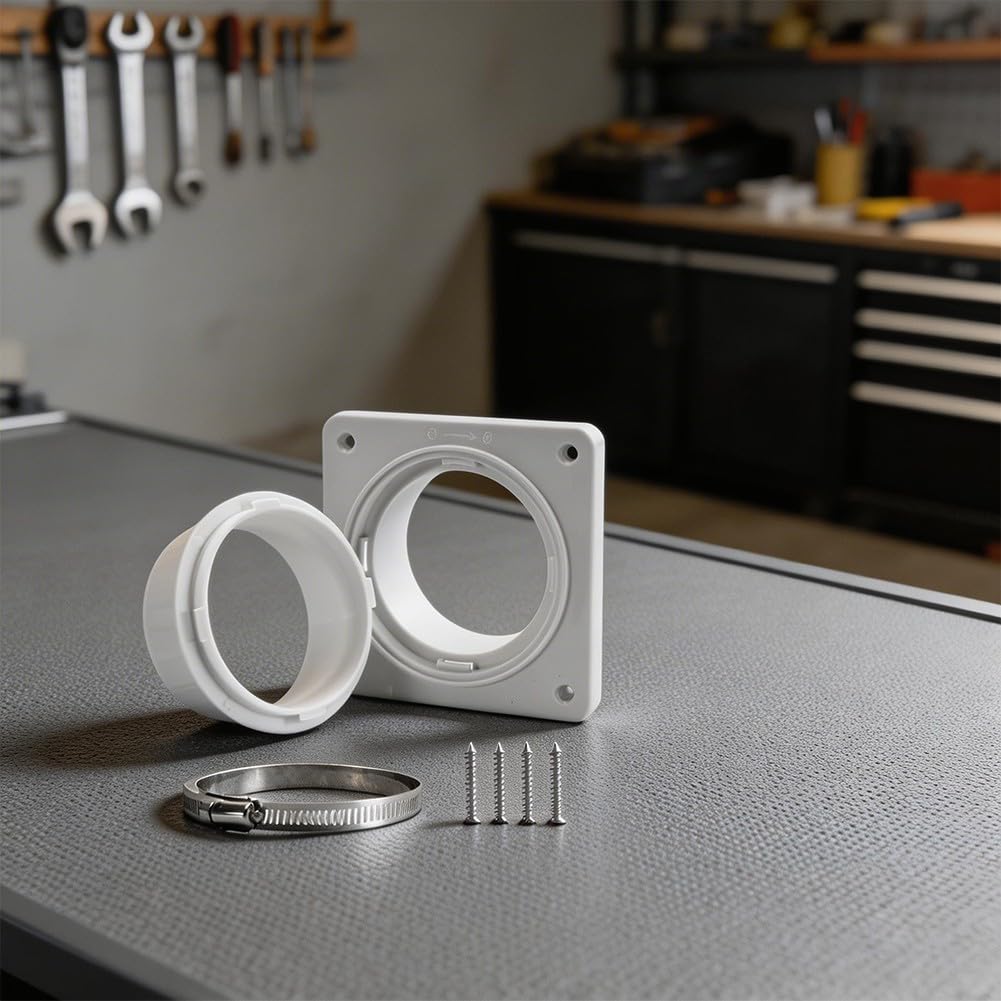 Conector magnético para conducto de escape, acoplador de brida de conexión rápida para secadoras, fácil instalación, compatibilidad de ajuste seguro (B)