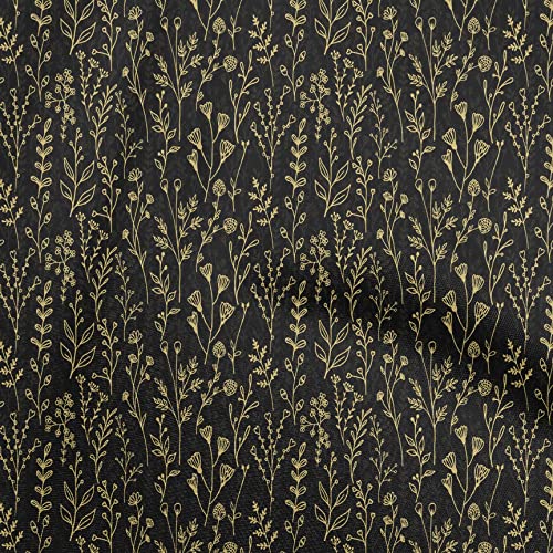 oneOone Viscose Jersey Black Fabric Floral Sewing Craft Projects Fabric Prints by Yard 60 Inch Wide-34