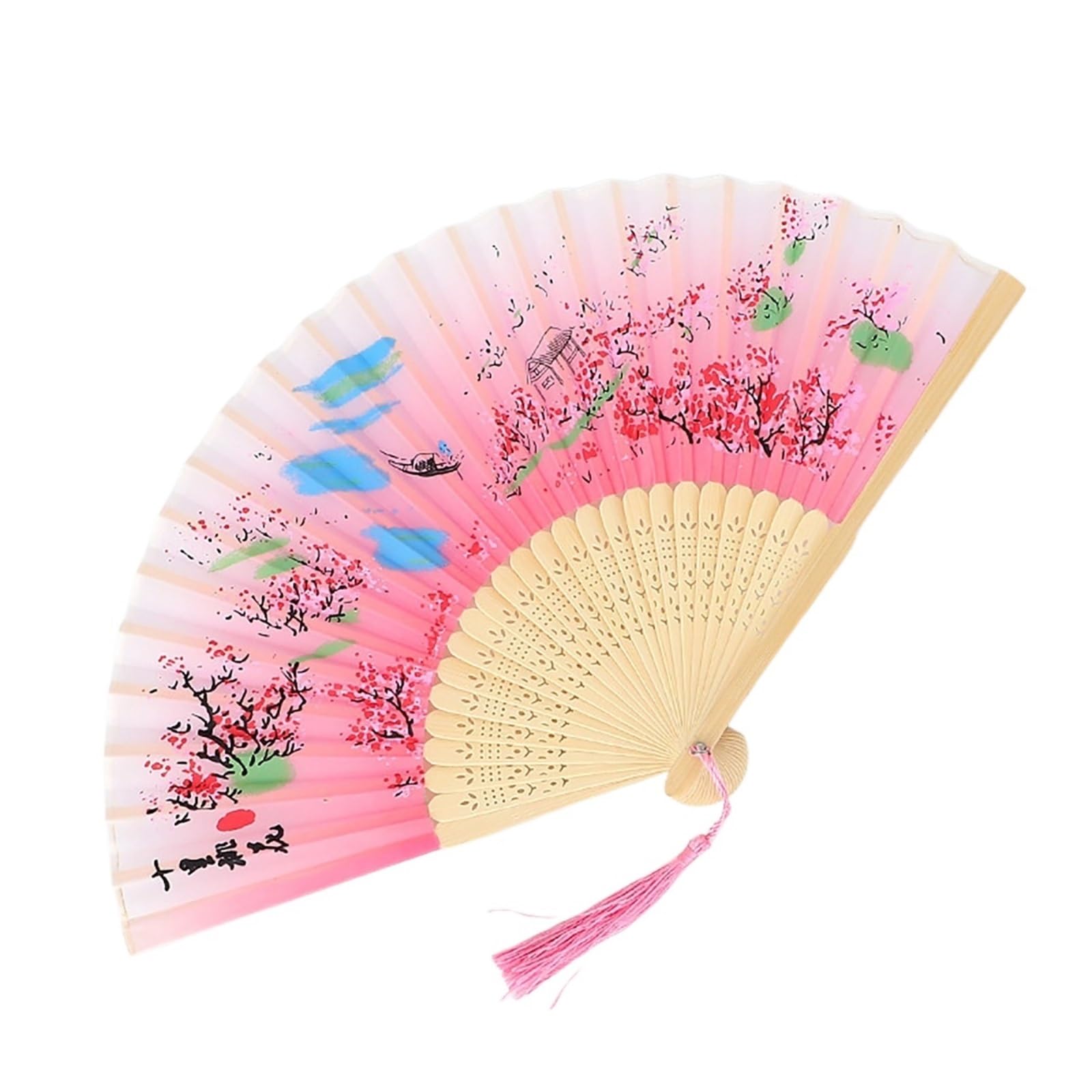 Dcuipg Color4 Vintage Folding Fan For Party