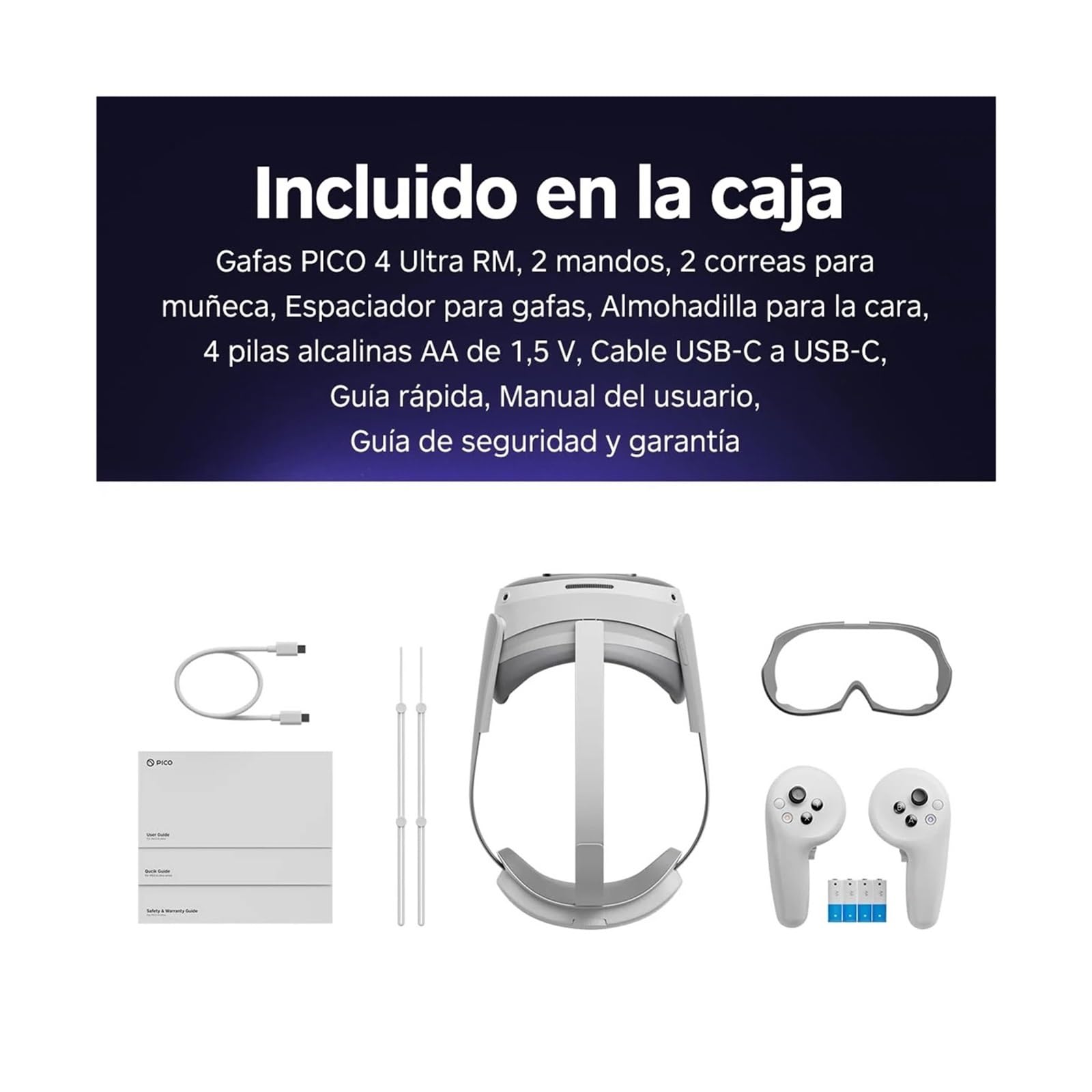 Gafas de Realidad Virtual Ultra VR MR 3D inalámbricas con Pantalla 4K y 6 Grados de Libertad for Juegos de Steam. Todo en uno.