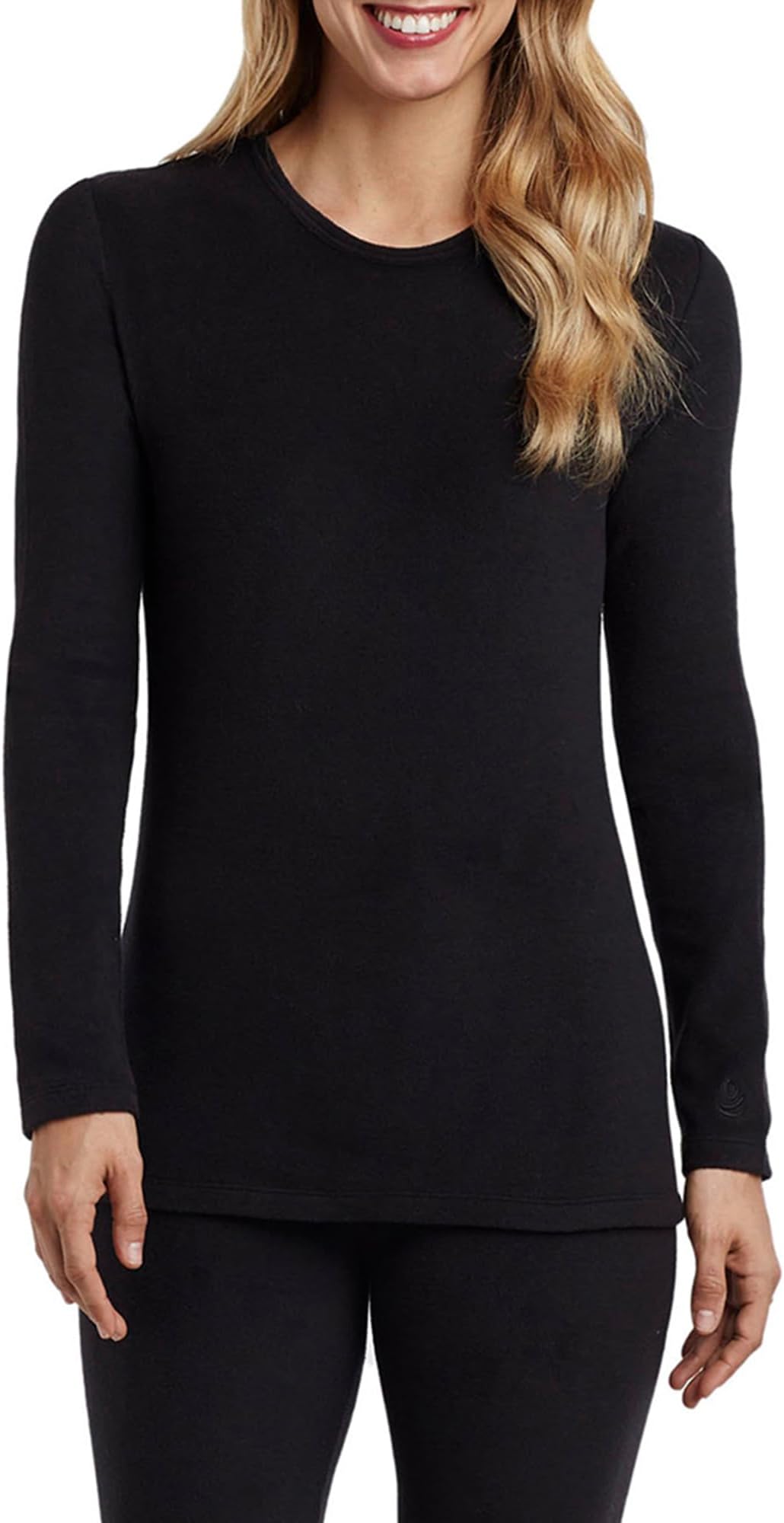 Women's Fleecewear with Stretch Crew Neck Thermal Underwear Top