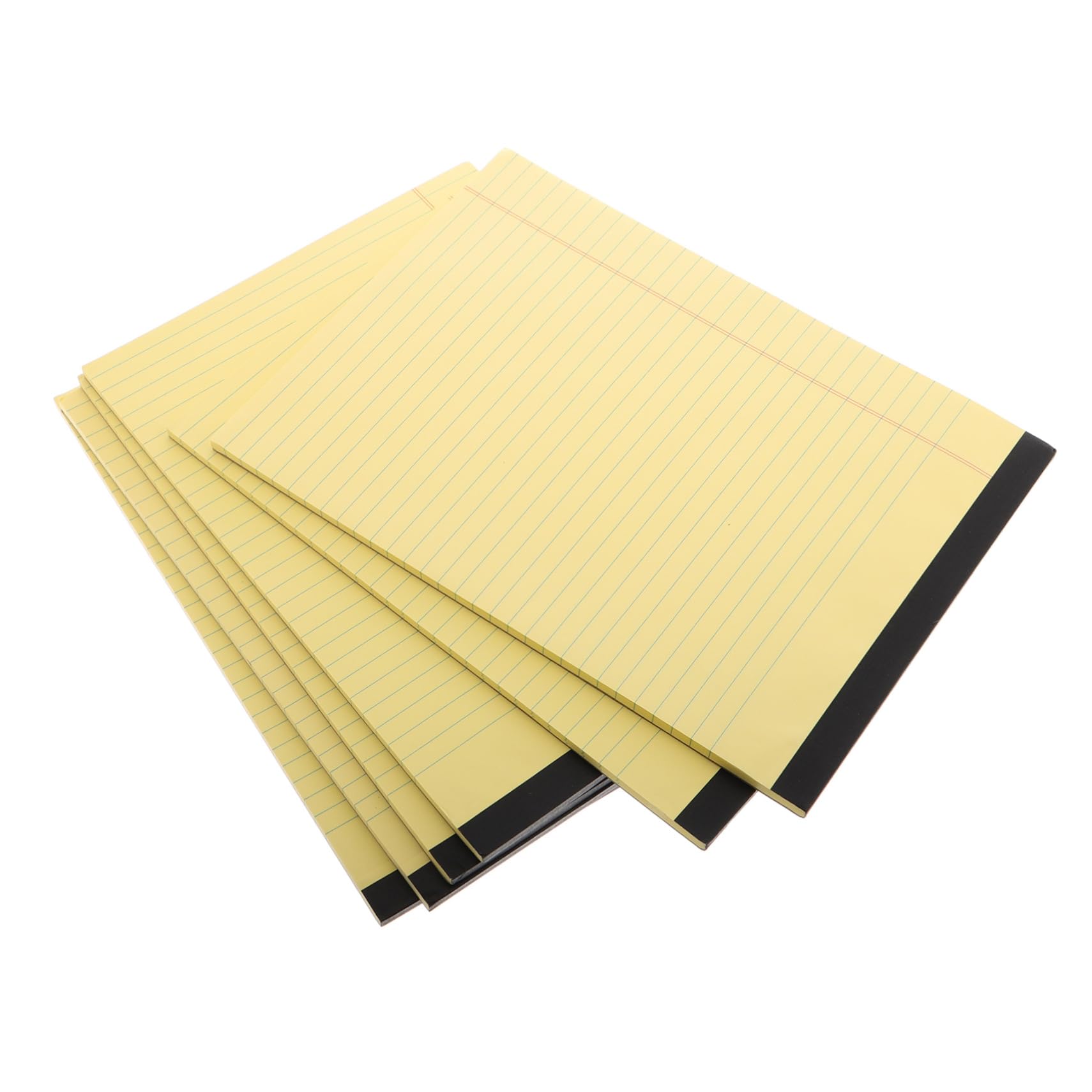 Uonlytech Blocchi per Note A4 Gialli 6 Pezzi Pagine a Righe e Design Strappabile in Pasta di Legno, Quaderno per Studenti e Professionisti, per Ufficio e Journaling