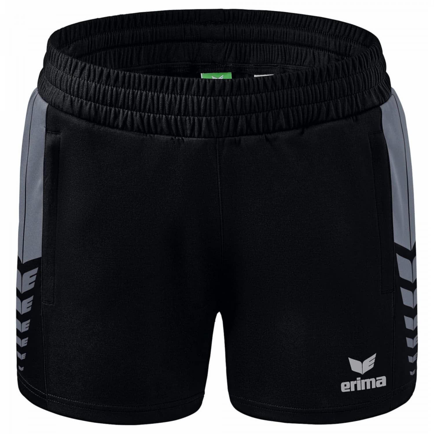 Erima Women's Six Wings Worker Casual Shorts, Black/Slate Grey, 40
