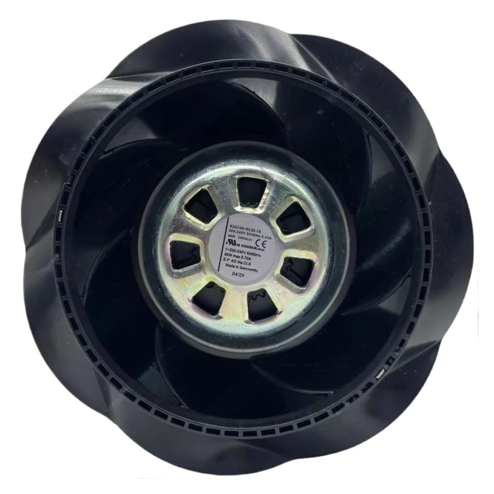FSBNMNXPQ R3G190-RC05-18 centrifugal fan 200-240V 50/60HZ 0.43A 44W 2490min