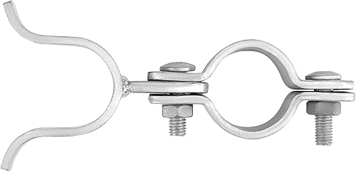 Miniatura 7 de QWORK Pestillo de horquilla, 4 piezas de 1-38 pulgadas x 1-38 pulgadas, cerrojo galvanizado para puerta de cerca, cerraduras de valla de cadena con