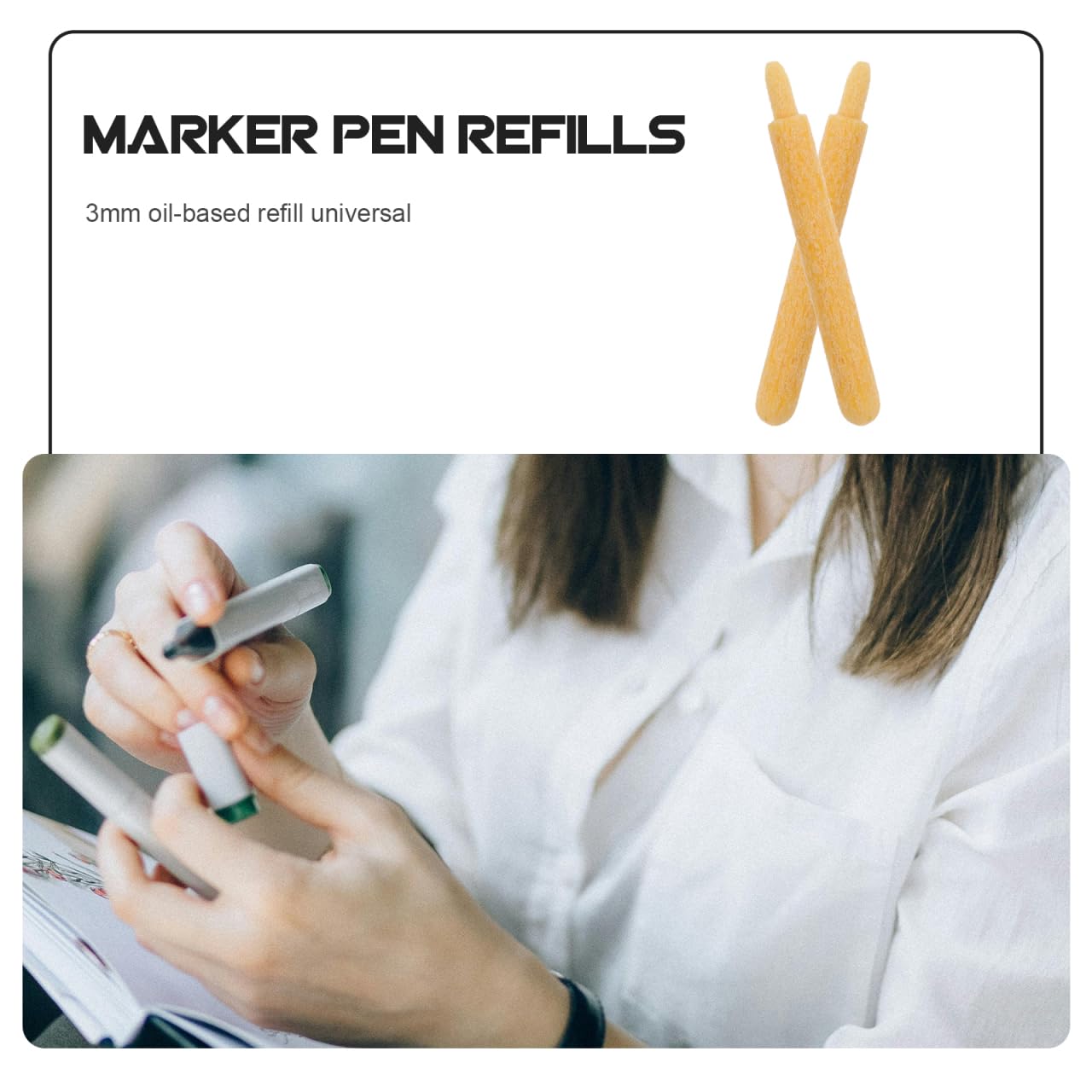 DIYEAH 100pièces Pointes De Remchange Pour De Peinture Nibs Pour