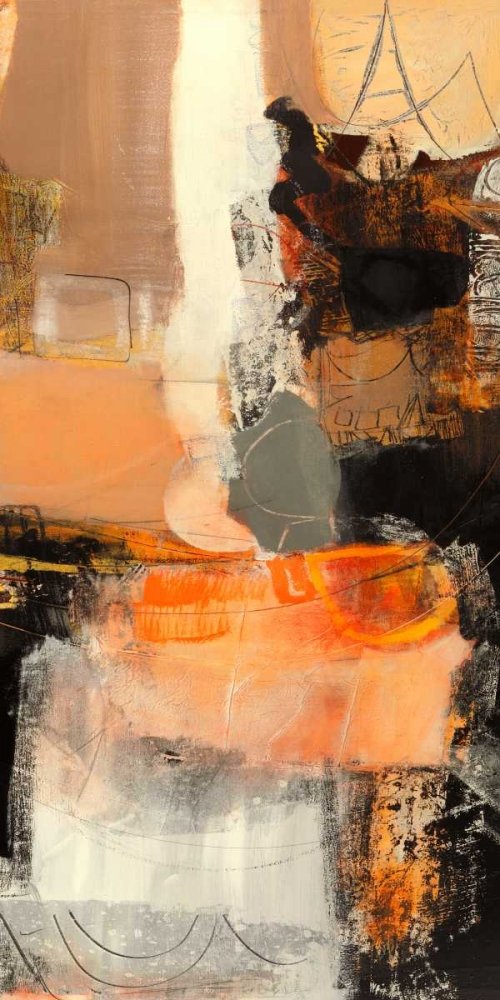 CANVAS-FRAMED-Nuovi-incontri-II-Abstract-wall-decore-framed-Vertical-size_138_X_68cm