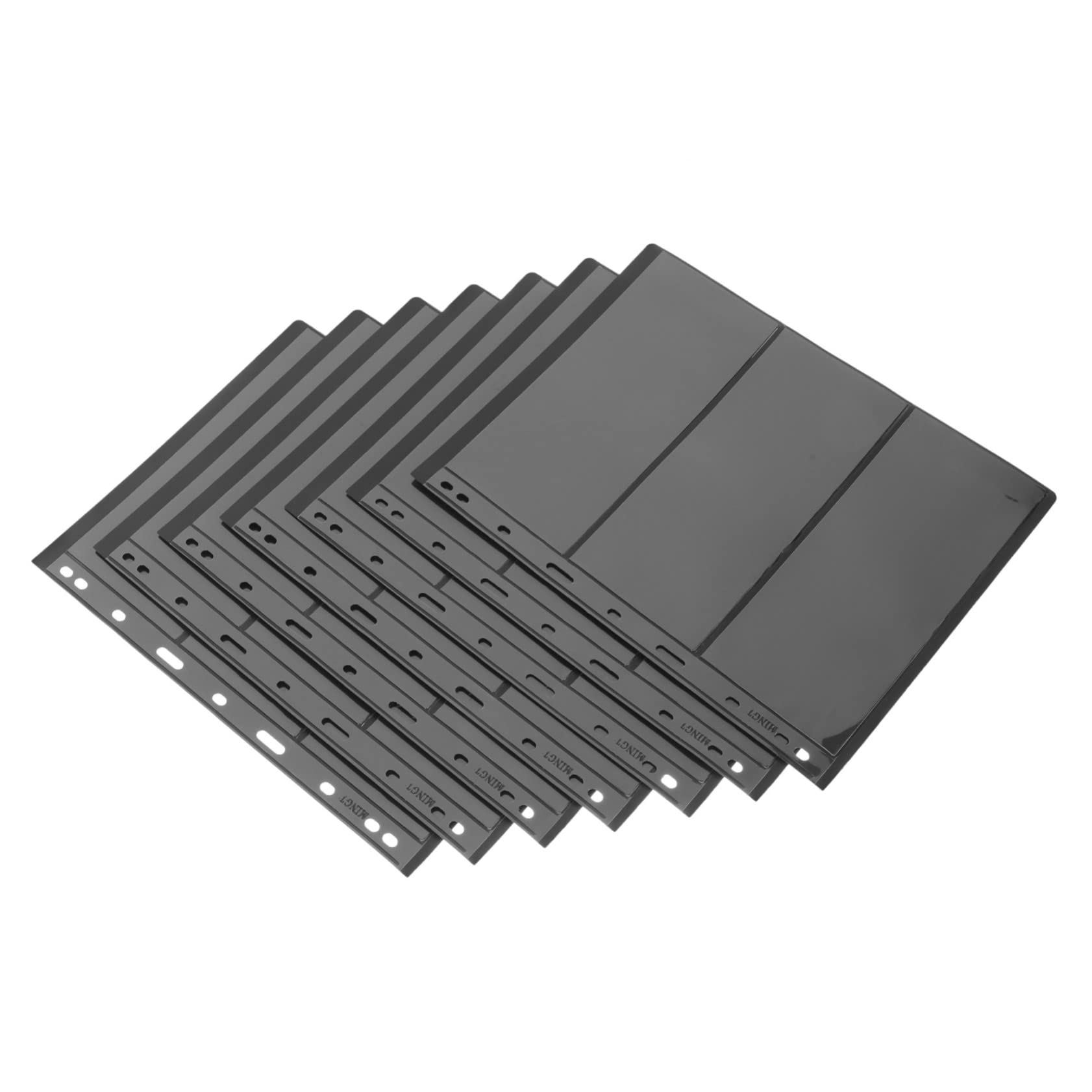 VILLCASE 20 fogli Album per Francobolli Trasparente PVC Doppia Faccia Raccoglitore Mobili per Francobolli Carte e Protezione Riutilizzabile e Leggera per Collezionisti