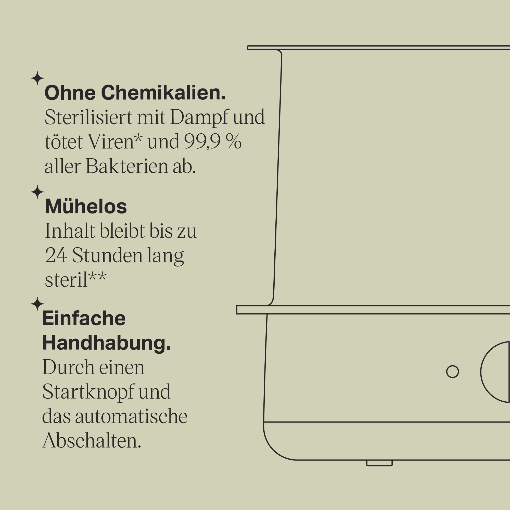 Tommee Tippee Advanced Elektrischer Sterilisator Super-Steam für bis zu 6 Babyfläschchen, Chemikalienfrei, Weiß