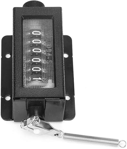 Miniatura 2 de Contador manual de 6 dígitos D94-S 0-999999 Contador de carrera mecánico reiniciable Contador de trazos Número de contador de vuelta Clicker para