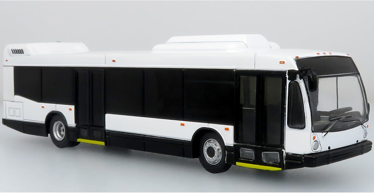 Nova Bus LFSd Transit Bus Plain White Limited Edition to 504 Pieces Worldwide The Bus and Motorcoach Collection 1/87 (HO) Diecast Model by Iconic Replicas 87-0502
