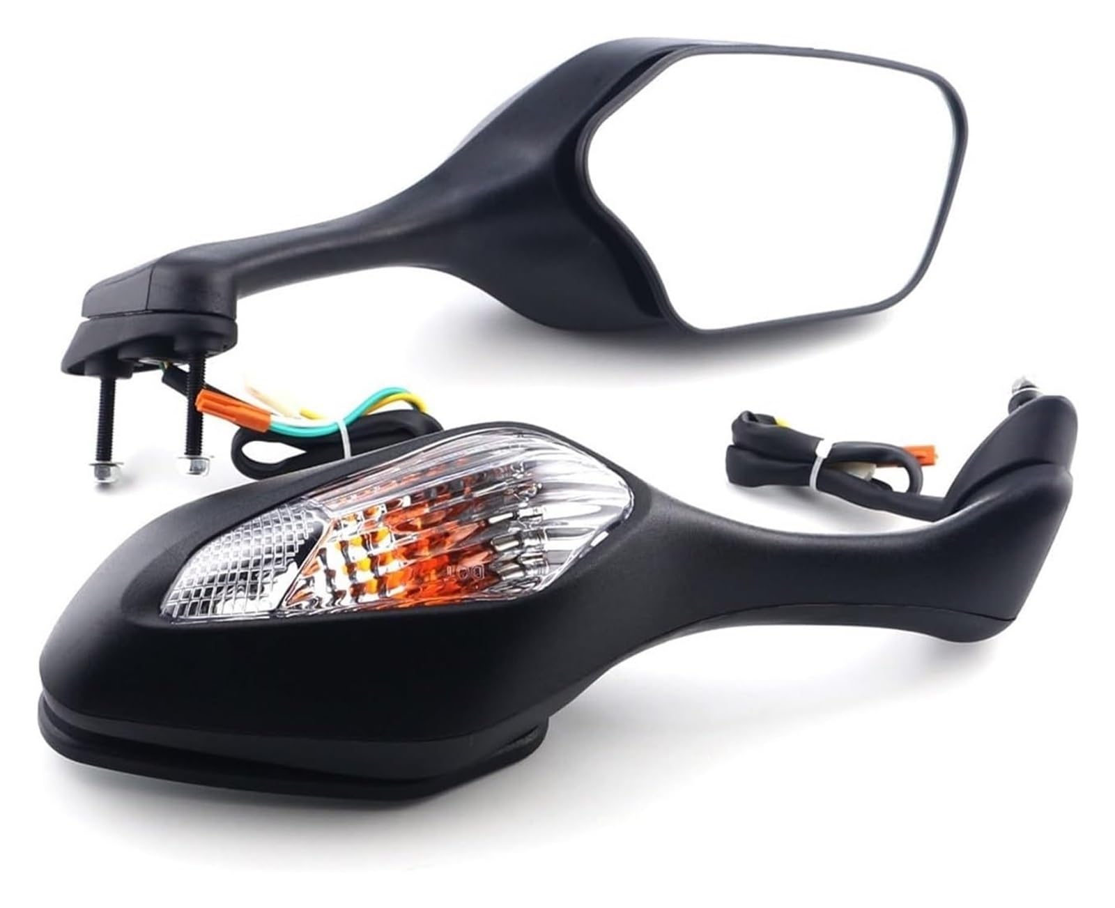 Motocicleta para CBR1000RR 2008-2016 VFR1200 2010-2012 Espejos Retrovisores De Motocicleta con Luces Intermitentes Espejo Retrovisor Espejo Retrovisor(1)