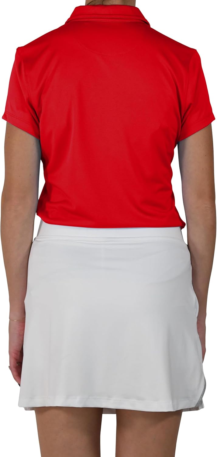 Columbia Women's Golf Birdie Polo Omni Wick Performance Breathable Short Sleeve