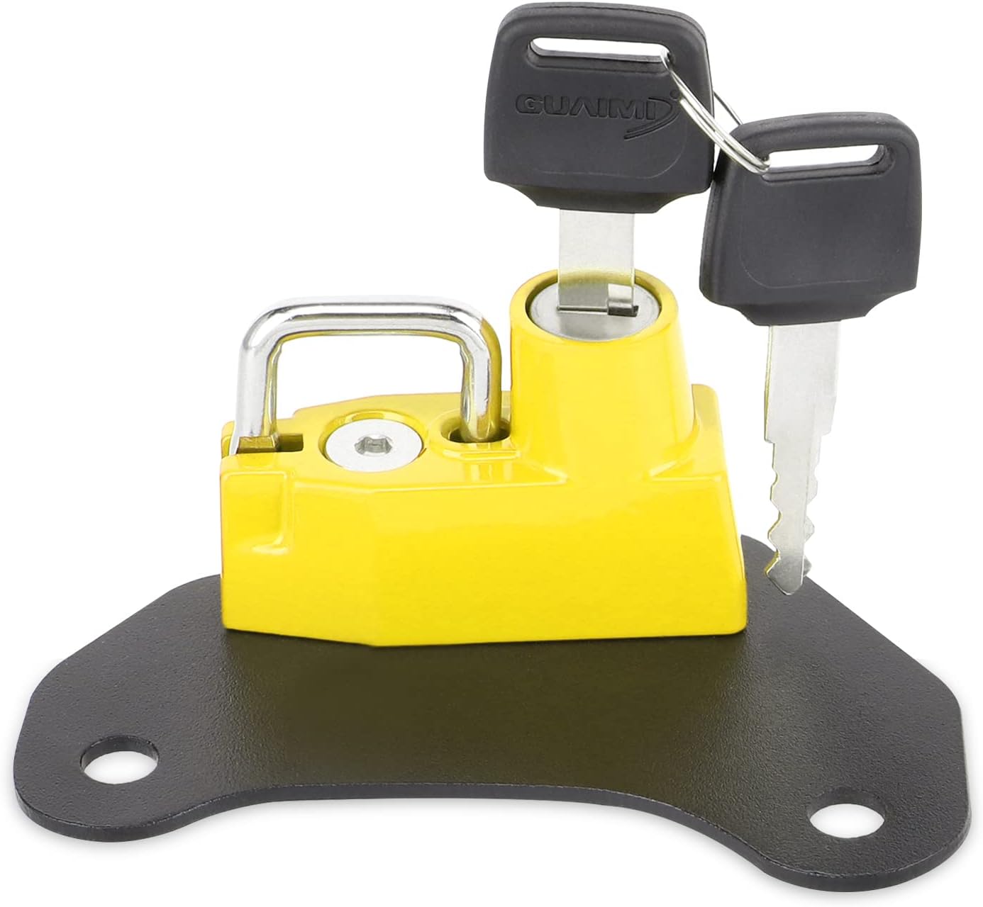 Motorcycle Helmet Lock Anti-theft Helmet Security Lock for Indian Scout/Sixty 2015-2018-Yellow