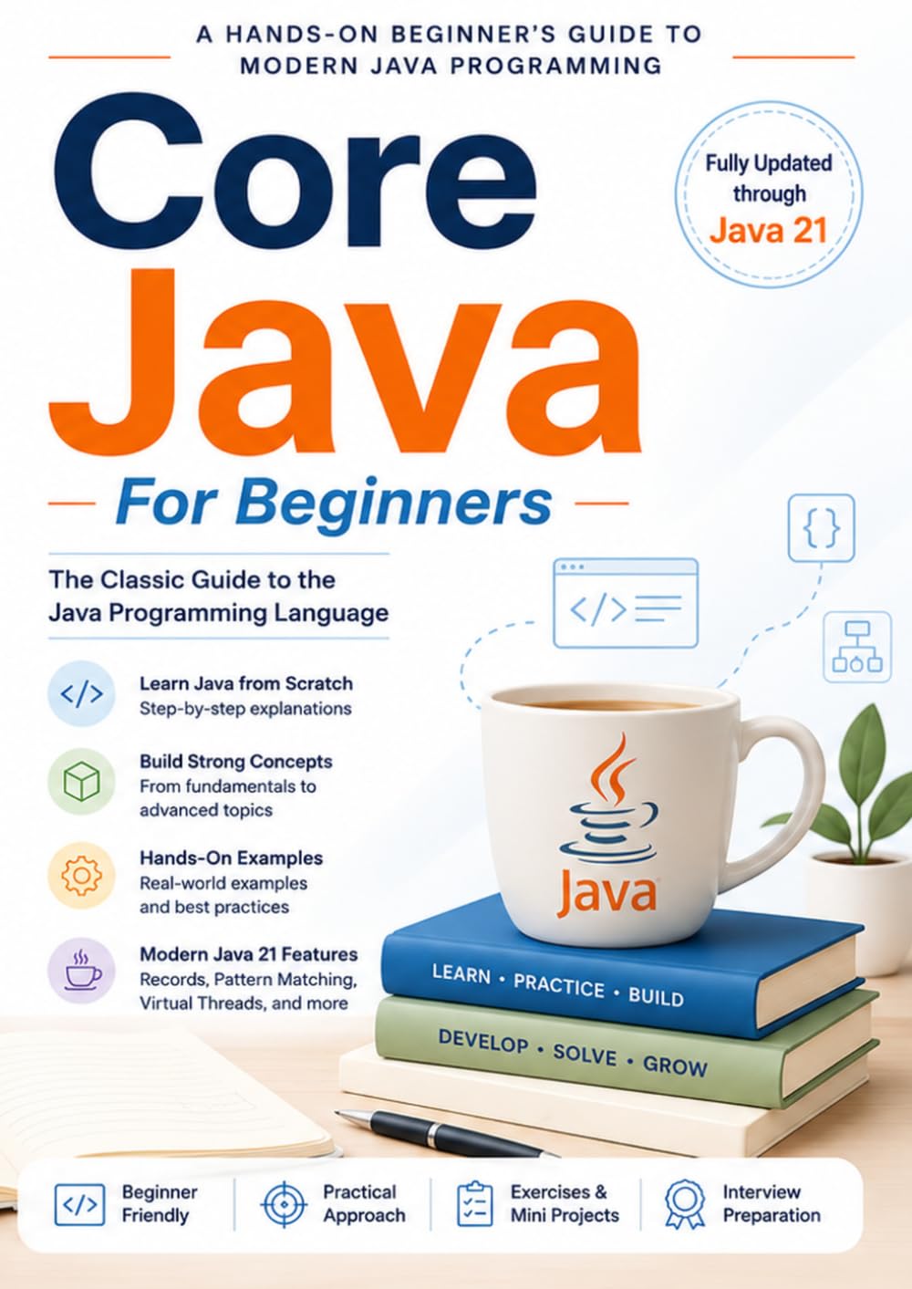 Core Java For Beginners: A Hands-On Beginner’s Guide to Modern Java Programming with Java 21