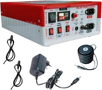 Kamal Agrotech zhatka Machine Solar Fence Protector Kit, 15kV, 50 Acre Coverage, with Charger (Only Machine)