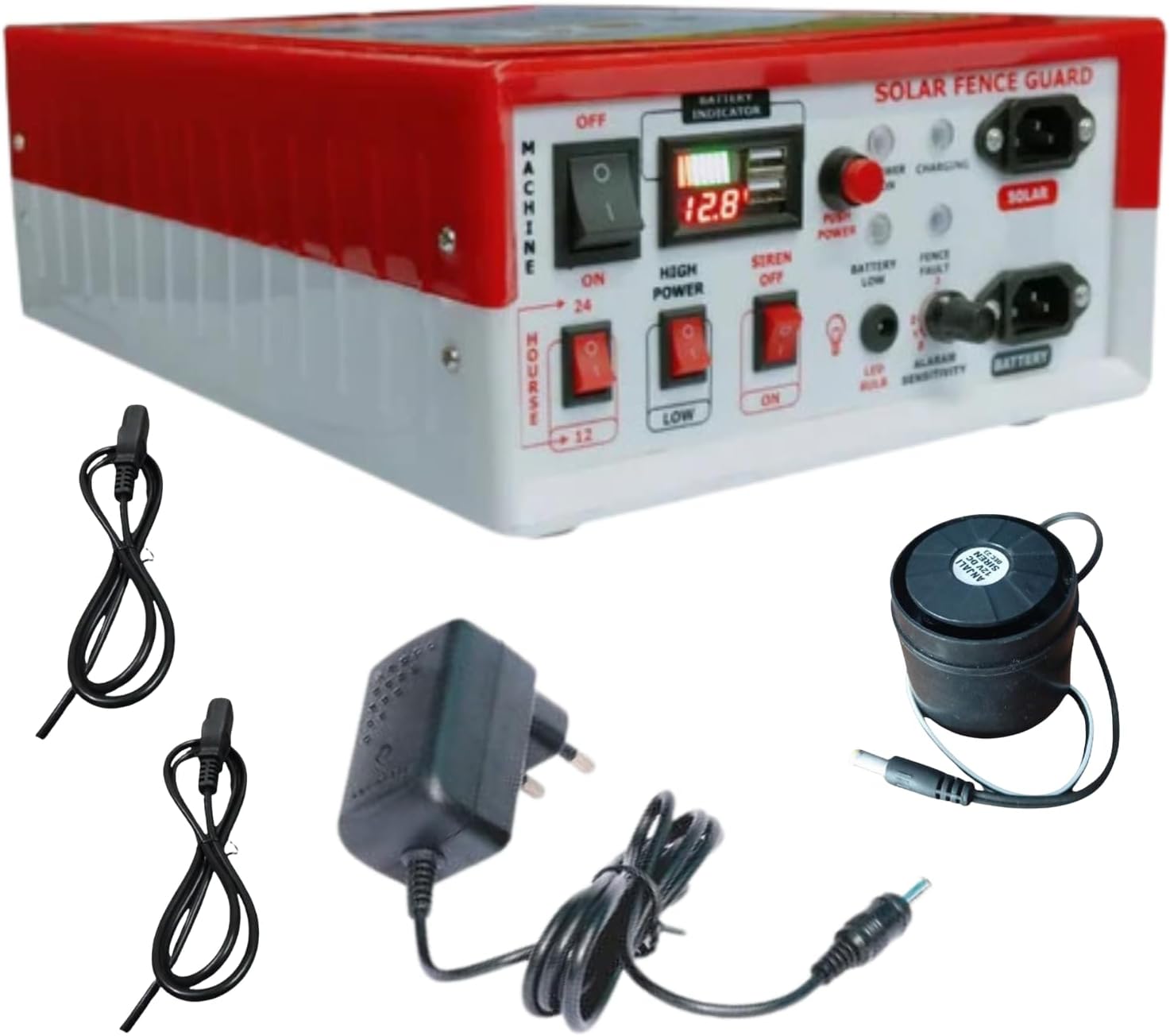 Kamal Agrotech zhatka Machine Solar Fence Protector Kit, 15kV, 50 Acre Coverage, with Charger (Only Machine)