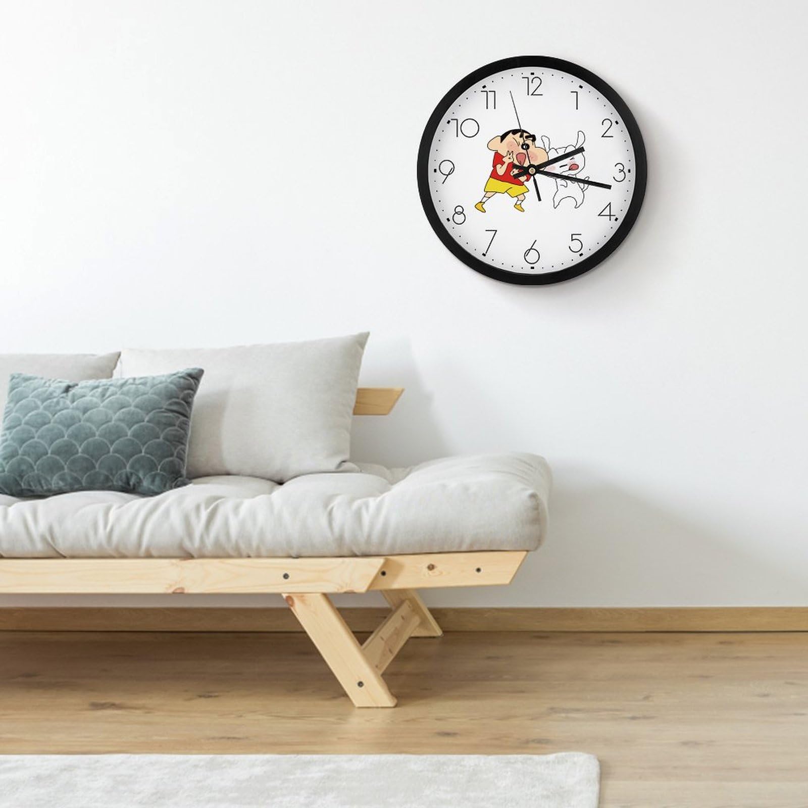 Amazon.co.jp: 掛け時計 クレヨンしんちゃん シロ 壁掛け時計