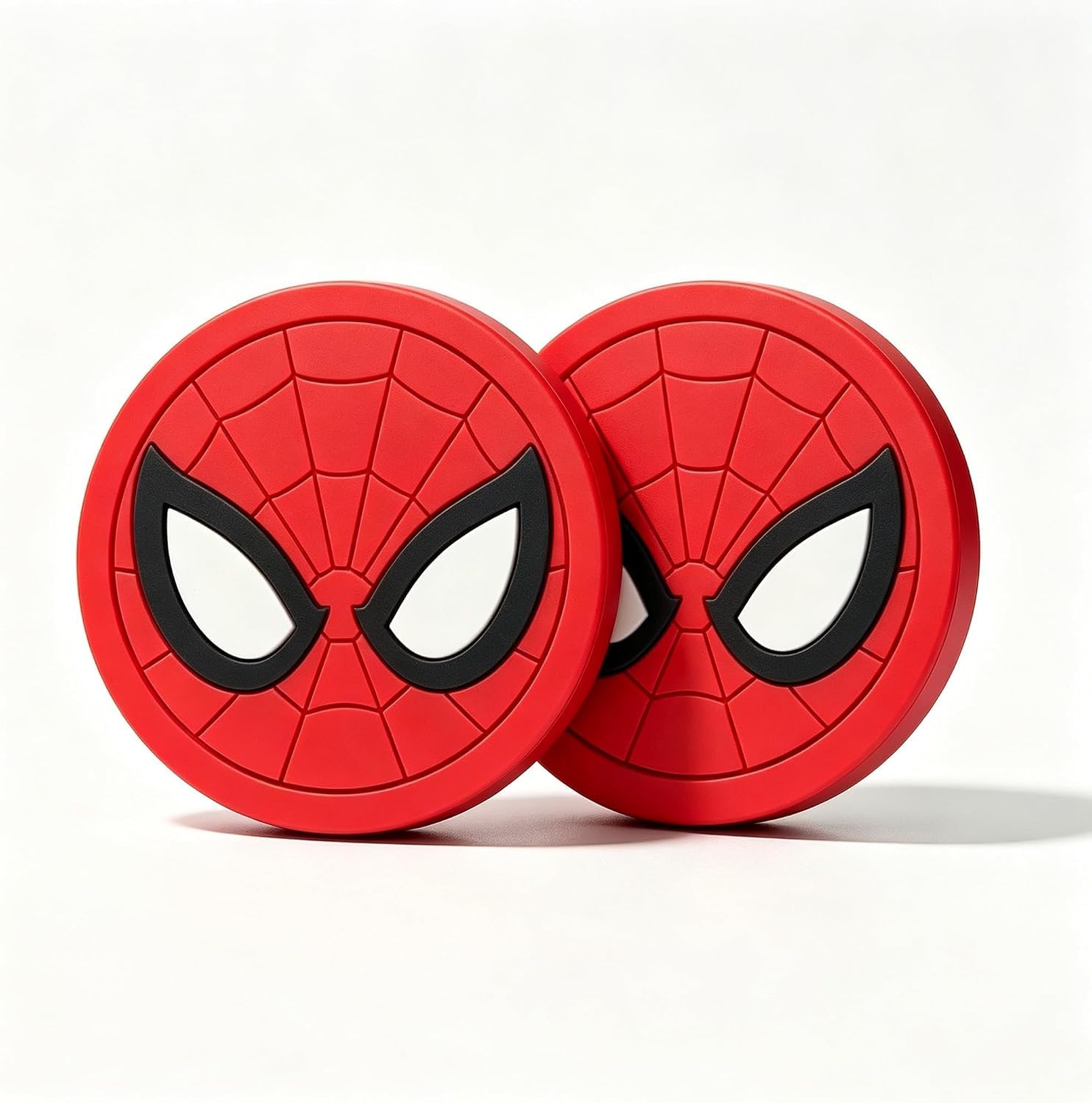 Spiderman Red Silicone Car Cup Holder Coaster, 2 Pack | Non-Slip Silicone, Easy to Clean,…