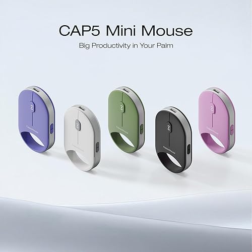 Miniatura 2 de Mini mouse inalámbrico, mouse óptico silencioso portátil, diseño delgado y ligero con receptor USB, compatible con portátiltabletaescritorio (blanco)