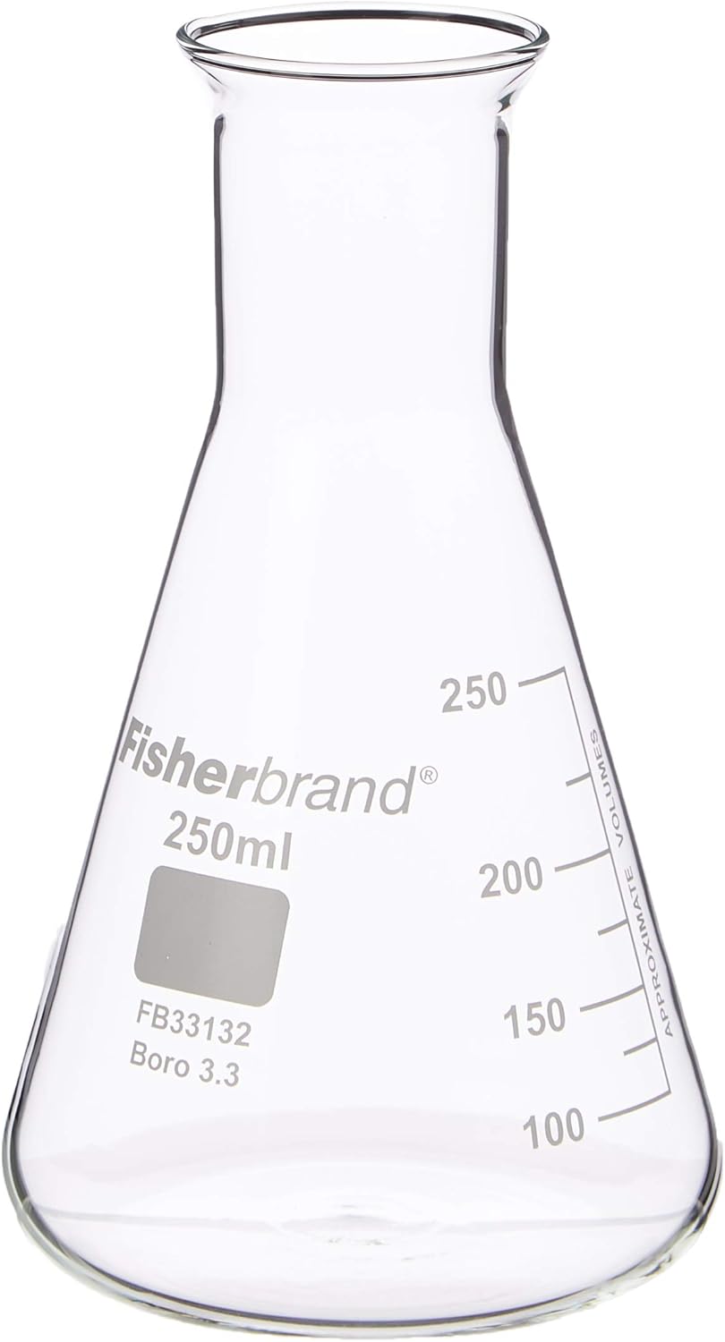 Glass Conical flask 250Ml Measuring flask, Molecular flask