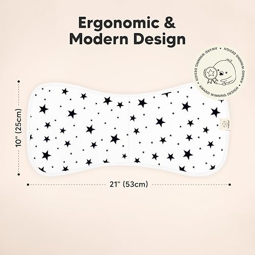 Miniatura 2 de Paños orgánicos para bebés niños y niñas paquete de 5 ultra absorbente paño para eructar ropa para recién nacidos toalla para la leche babero para