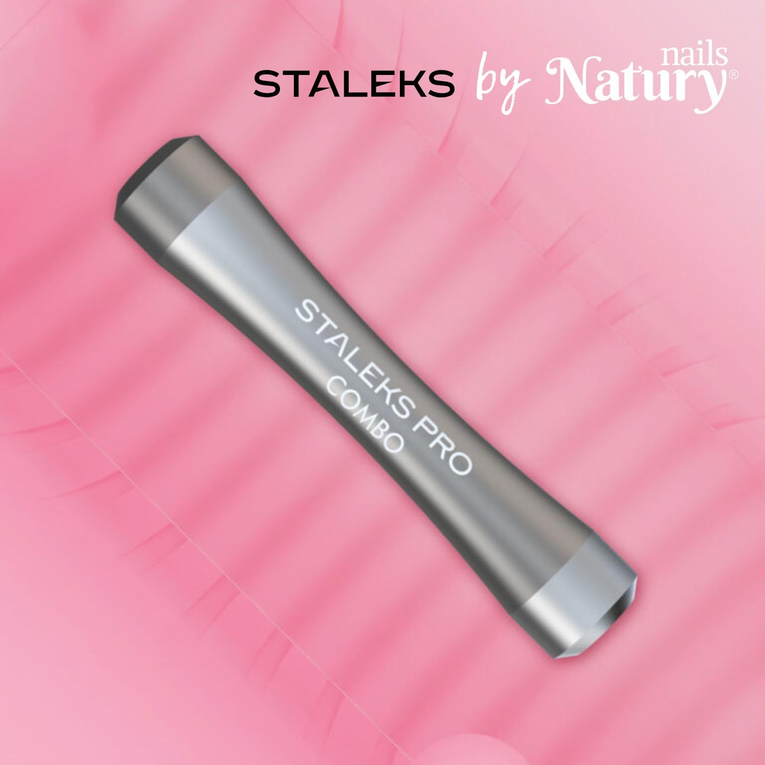 STALEKS PRO by Natury Nails Pusher Curette Interchangeable Part Stainless Steel and Silicone Sterilisable Pedicure GUMMY Combo (Silver Handle) - Image 2
