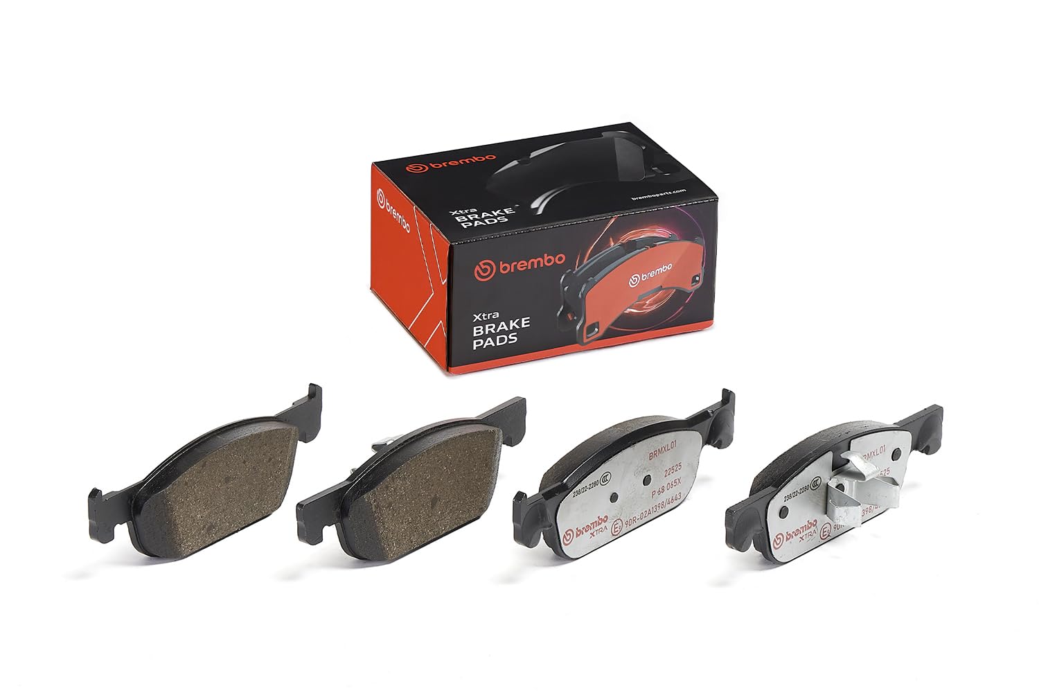 BREMBO Jeu de garnitures de frein, frein à disque P68065X Compatible avec: DACIA LOGAN II, LOGAN MCV II, SANDERO II, LADA XRAY, RENAULT CLIO IV, CLIO IV Grandtour, CLIO IV Kasten/​Kombi