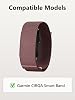 Para Garmin CIRQA Smart Band, correa de nailon compatible con hombres y mujeres, correa deportiva de tejido elástico trenzado para Garmin CIRQA Smart Band - Magenta 5