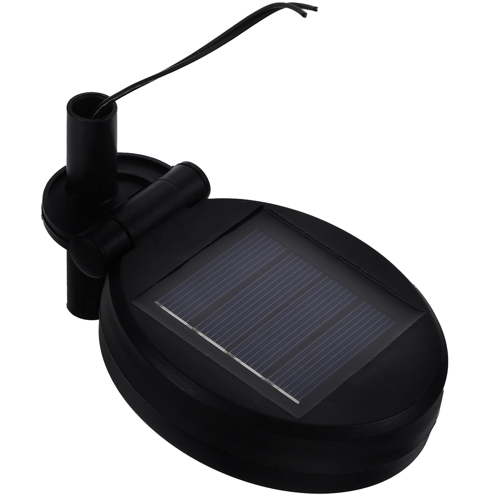UPKOCH Drehbare Solarpanels als Solar Zubehör 2 Stück aus Edelstahl und ABS für Gartenleuchten und Landschaftsbeleuchtung im Außenbereich